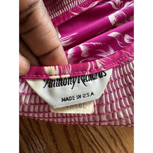 Anthony Richards Preowned Purple Floral Nightgown/House Dress Smocked  Size L - Picture 5 of 10